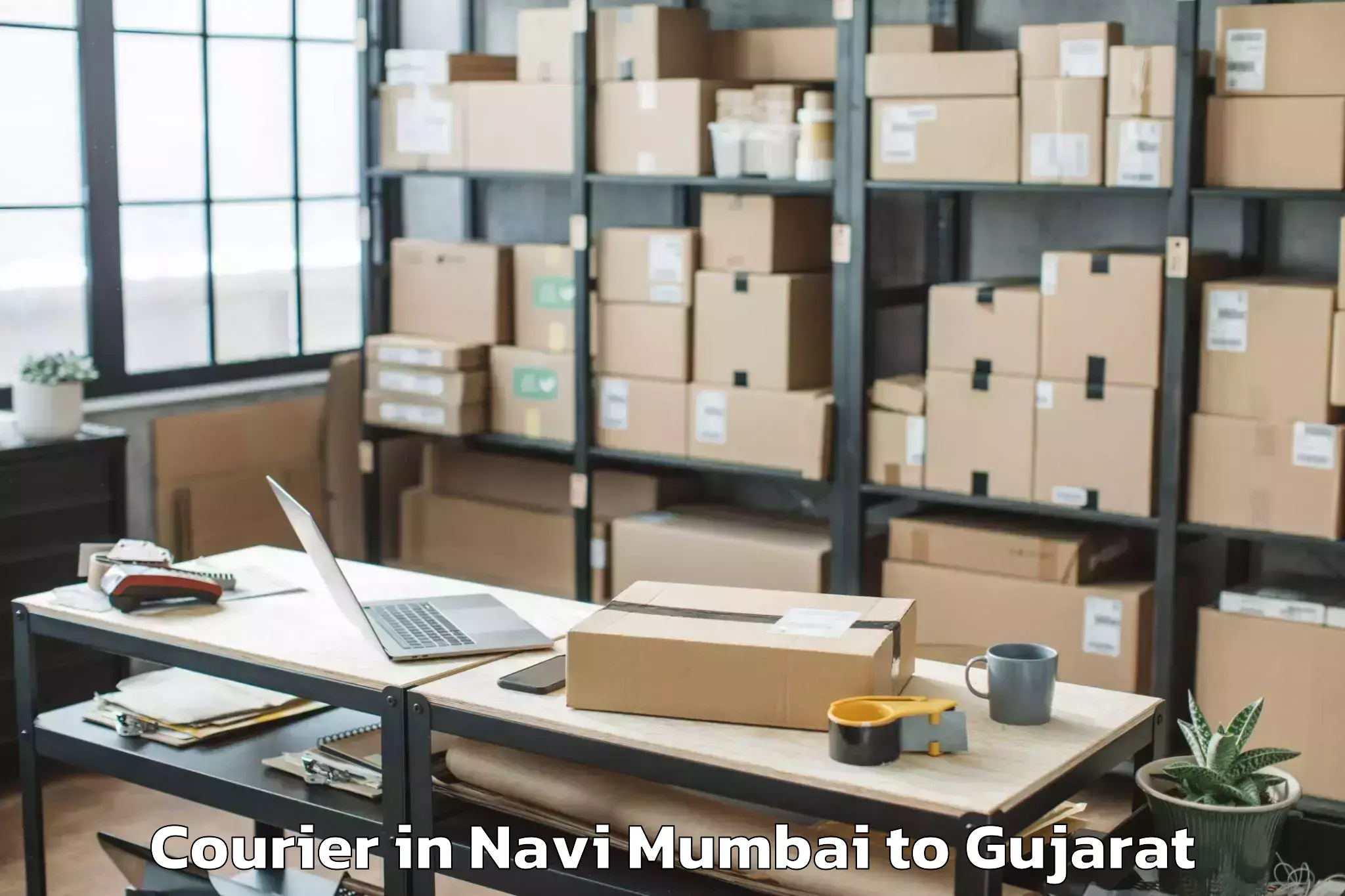 Professional Navi Mumbai to Dahod Courier